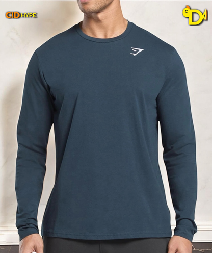 Crest Long Sleeve T-Shirt "Navy"