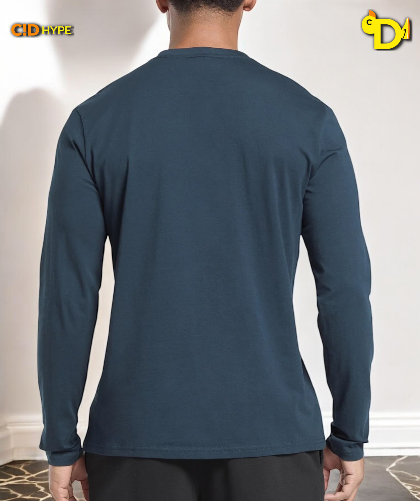 Crest Long Sleeve T-Shirt "Navy"