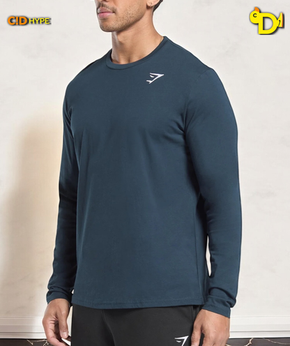 Crest Long Sleeve T-Shirt "Navy"