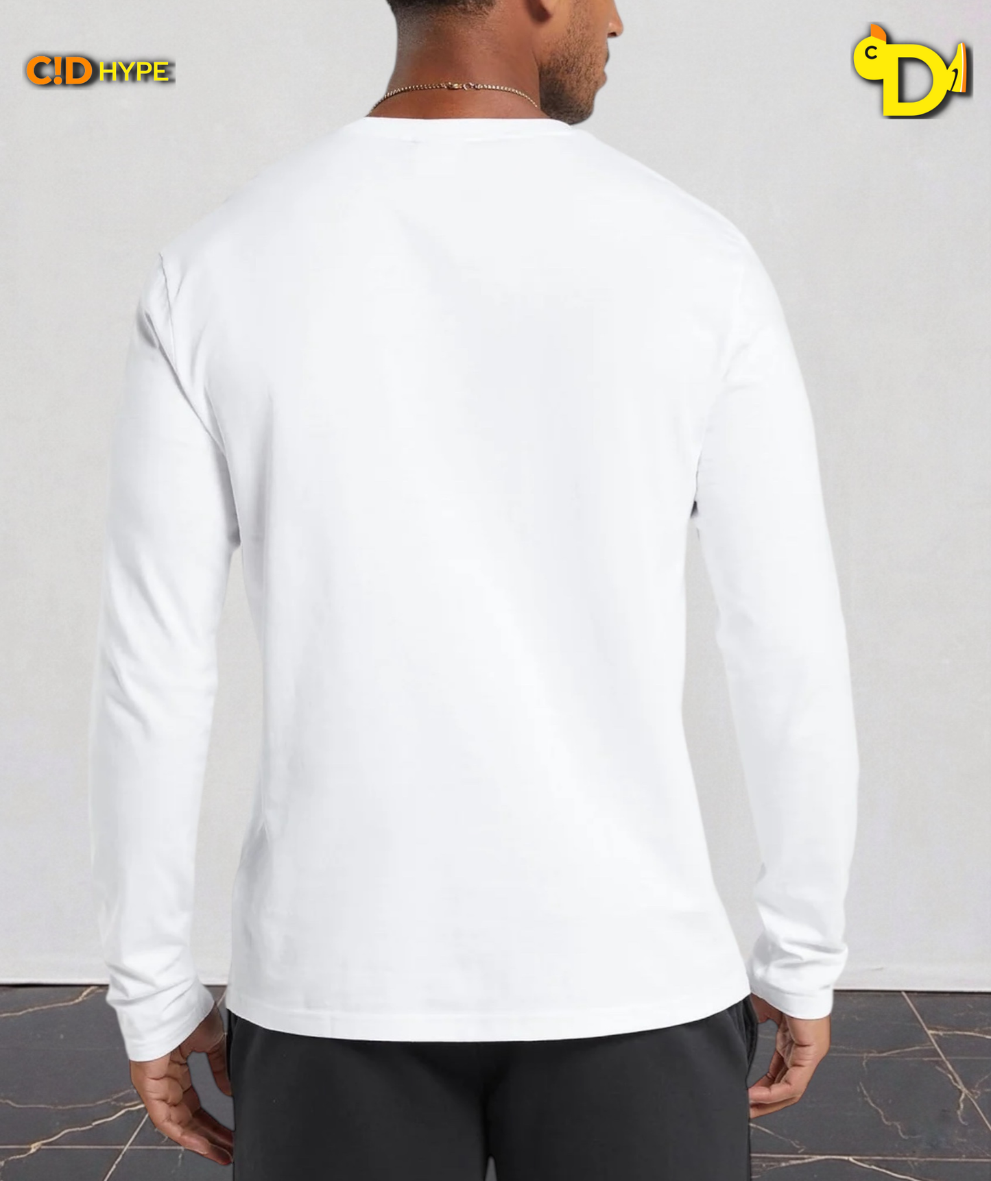 Crest Long Sleeve T-Shirt "White"