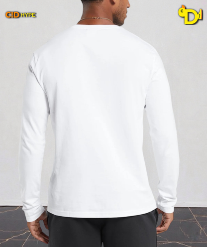 Crest Long Sleeve T-Shirt "White"