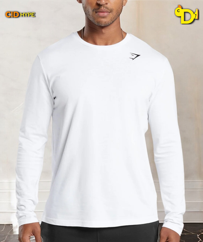 Crest Long Sleeve T-Shirt "White"
