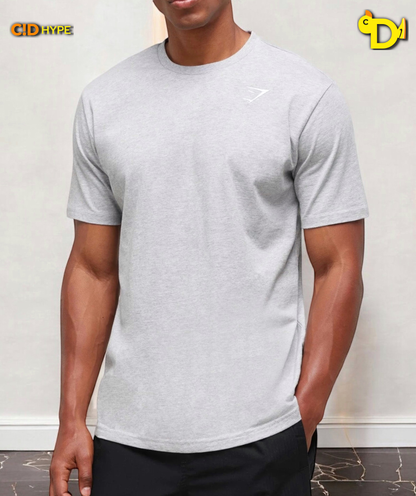Crest T-Shirt "Light Grey Marl"