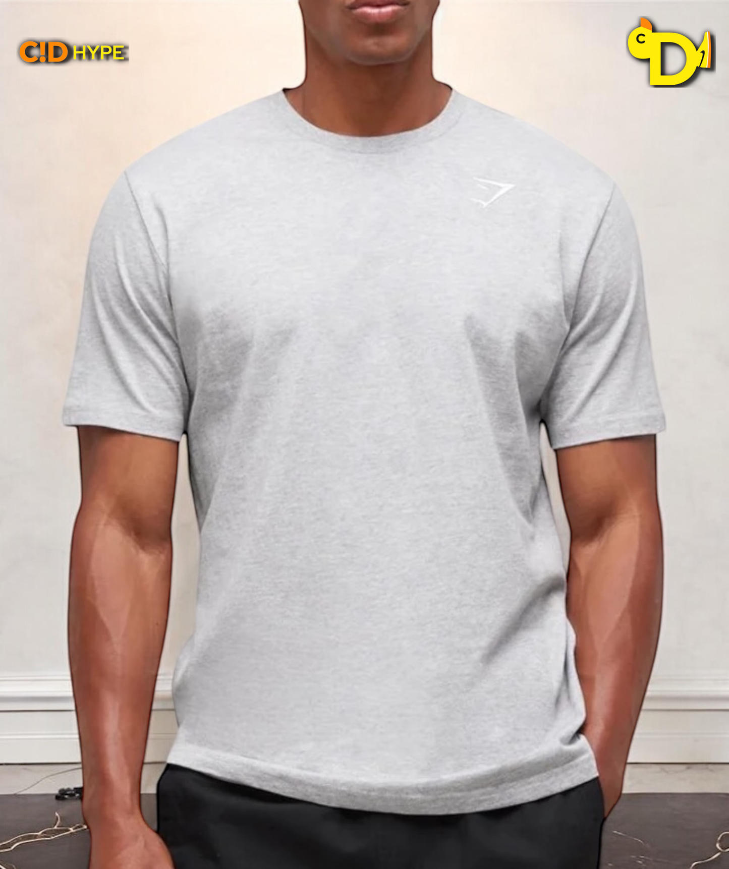 Crest T-Shirt "Light Grey Marl"