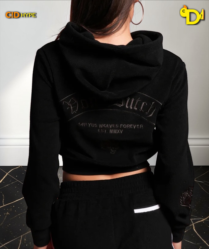 Darc Covenant "Tia" Zip Up Hoodie in Black