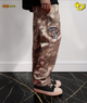 Darc Kulture Bigelow Cargo Sweat Pants in DSVD Green Camo
