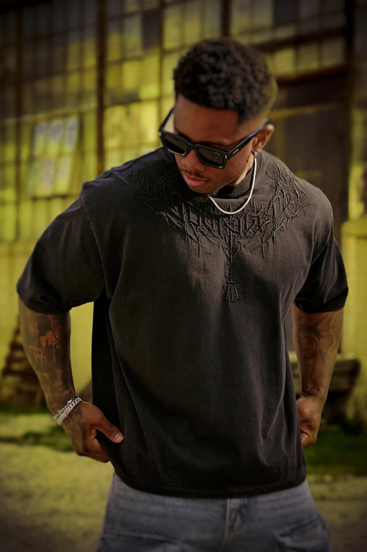 Dark Wave Tees- Black Wash- 4106