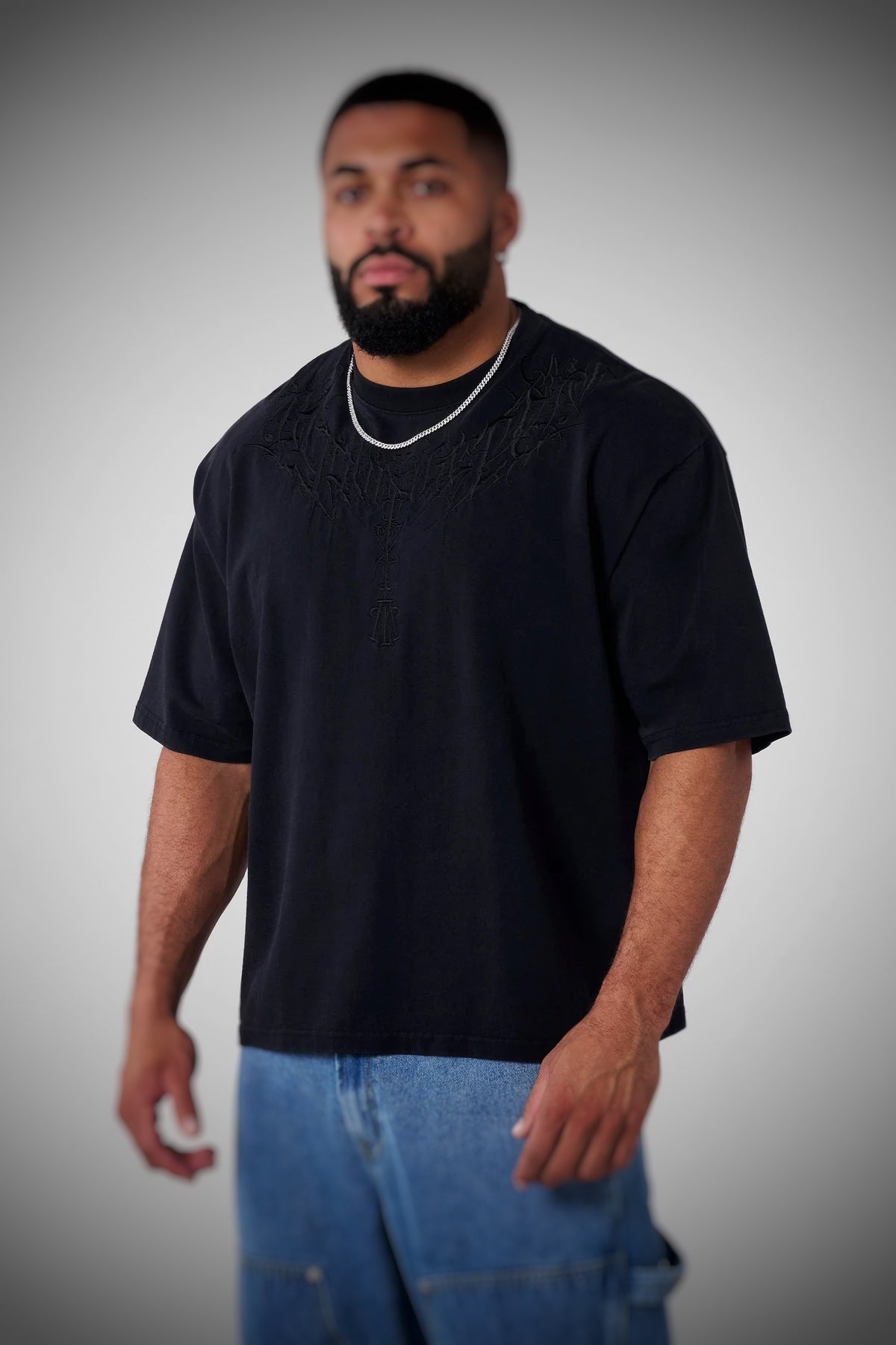 Dark Wave Tees- Black Wash- 4106