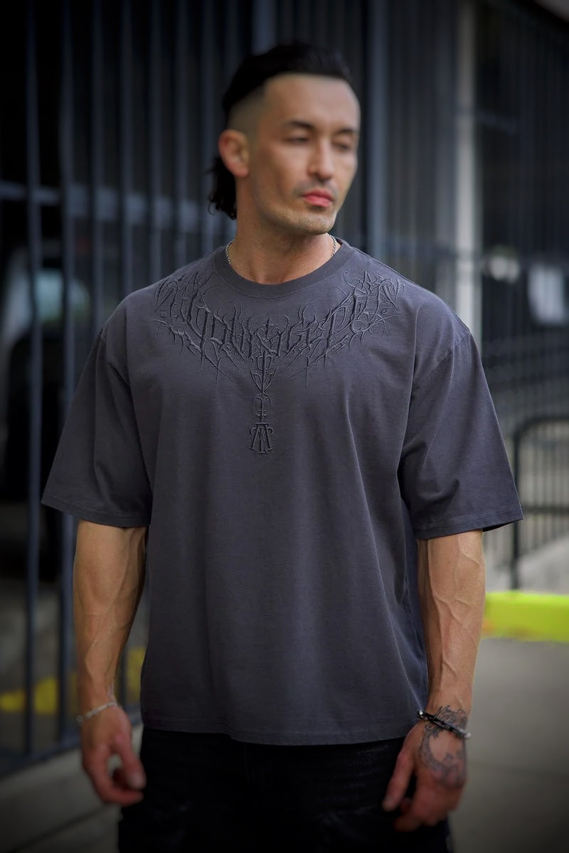 4106 - Dark Wave Tees - Charcoal Wash