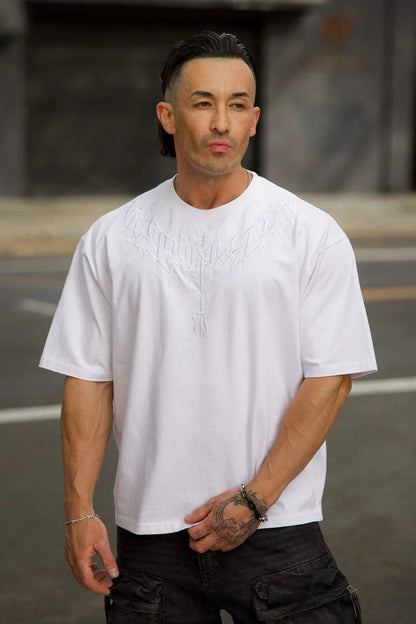 4106 - Dark Wave Tees - White