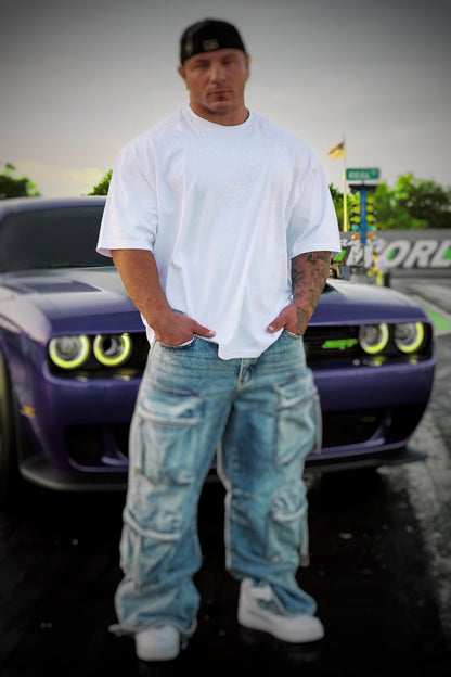 4106 - Dark Wave Tees - White