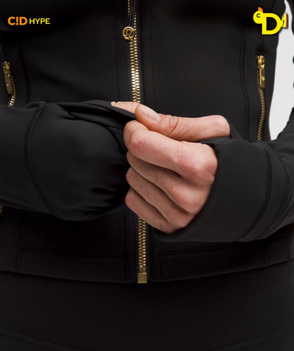 Define Cropped Jacket Nulu "Black/Gold/Gold"