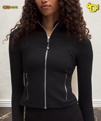 Define Cropped Jacket Nulu "Black/Mirror Silver/Mirror Silver"