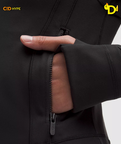 Define Cropped Jacket Nulu "Black/Mirror Silver/Mirror Silver"