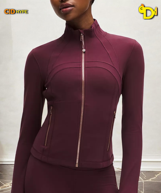 Define Cropped Jacket Nulu "Burgundy Bay/Rose Gold/Rose Gold"