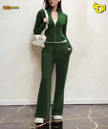Define Cropped Jacket Nulu "Ivy Grove/Gold/Gold"