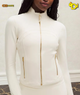 Define Cropped Jacket Nulu "Light Ivory/Gold/Gold"