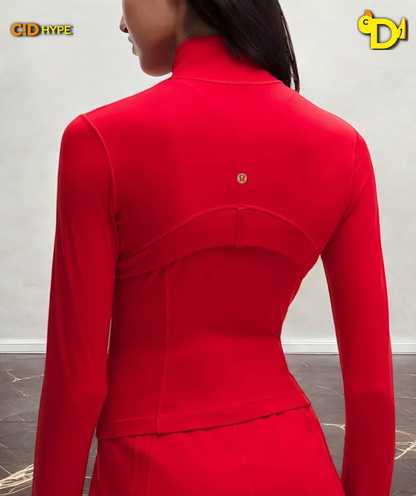 Define Cropped Jacket Nulu "Oxford Red/Gold/Gold"