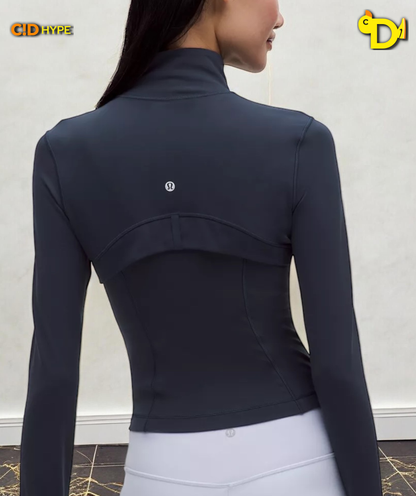 Define Cropped Jacket Nulu "True Navy/Mirror Silver/Mirror Silver"