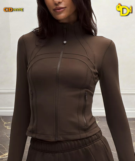 Define Cropped Jacket Nulu "Walnut Crunch"