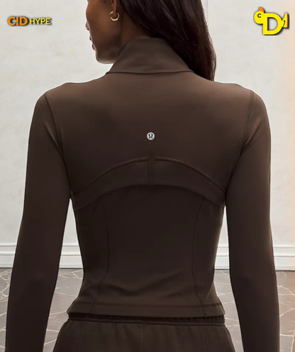 Define Cropped Jacket Nulu "Walnut Crunch"