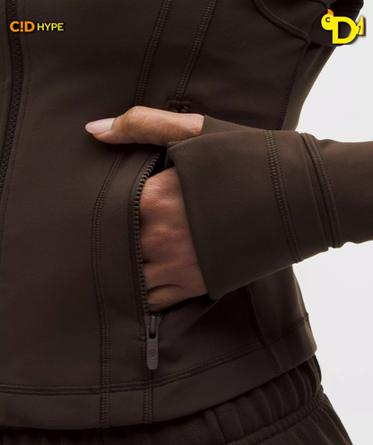 Define Cropped Jacket Nulu "Walnut Crunch"