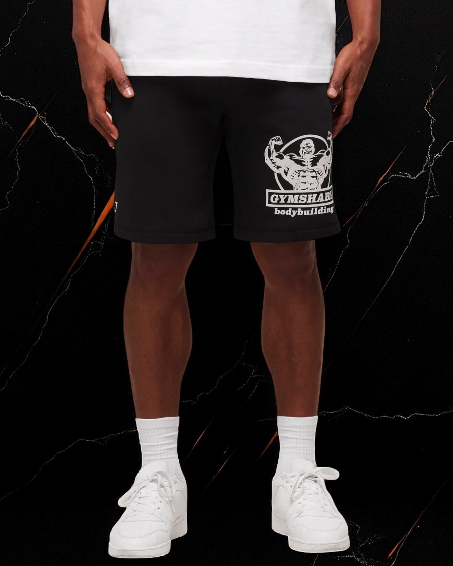 Double Bicep 9" Shorts "Black"