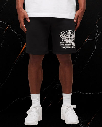 Double Bicep 9" Shorts "Black"