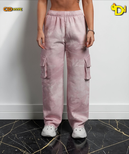 Dual Cherub NFGU Big Cozy Sweats in Blush Vintage Woodland Camo