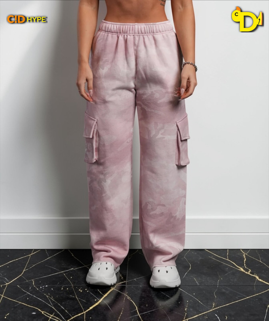 Dual Cherub NFGU Big Cozy Sweats in Blush Vintage Woodland Camo