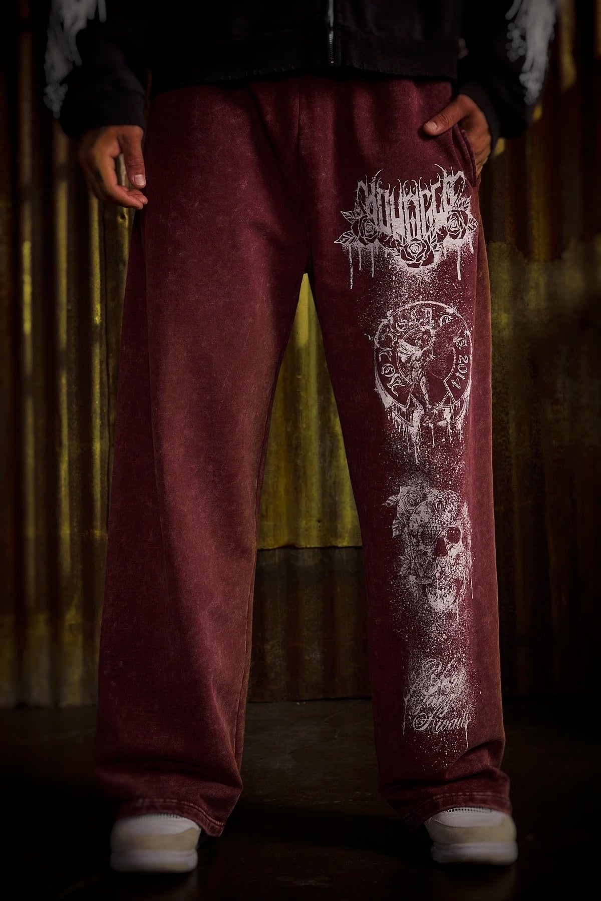 2116 - Dynasty Sweats - Burgundy Wash