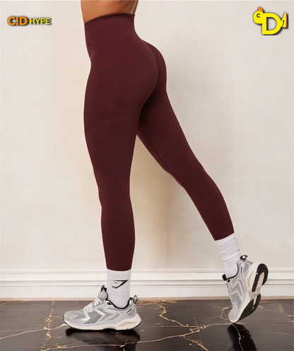 Energise Seamless Leggings “Rich Maroon”