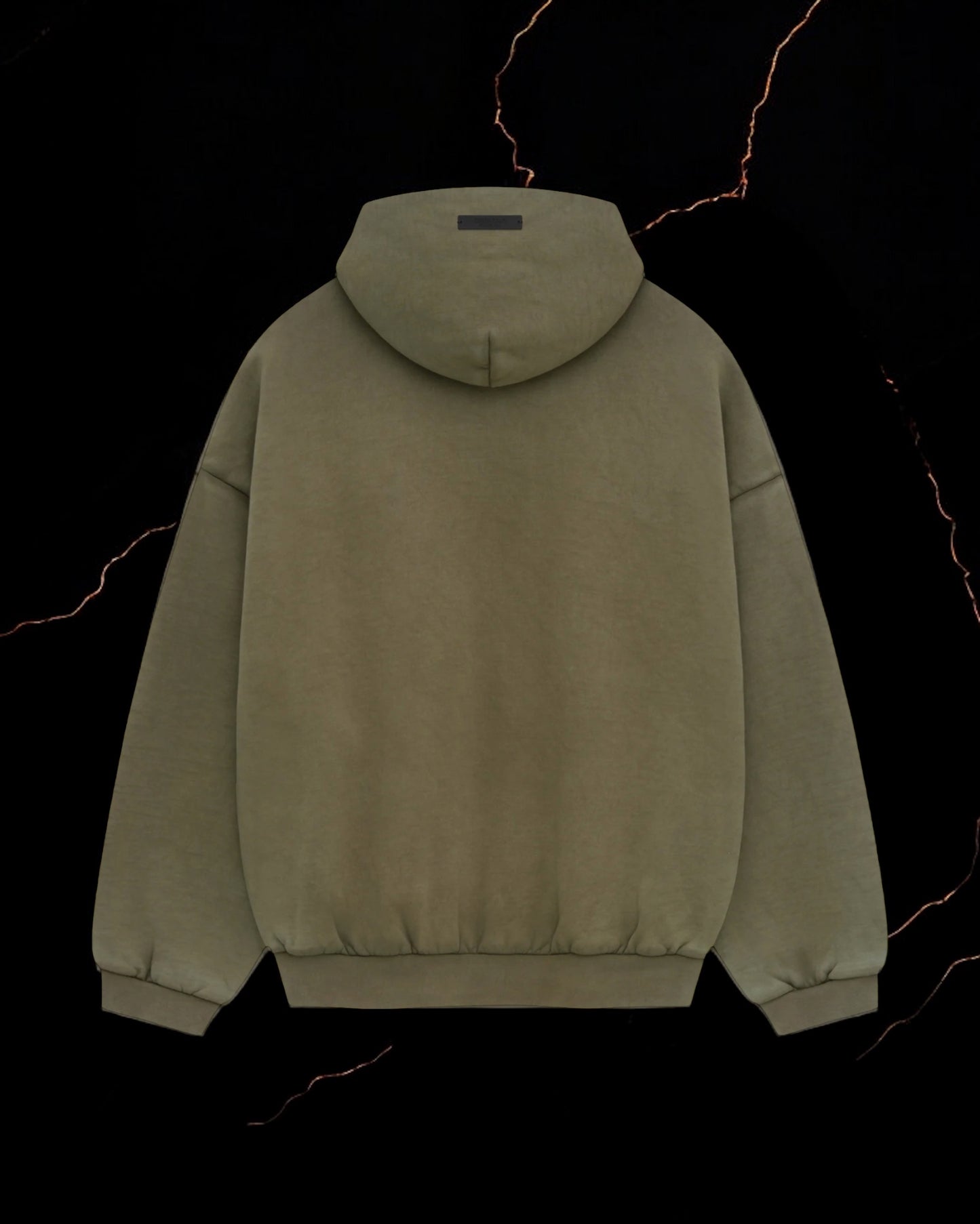 Essentials Heavy Fleece Hoodie Military