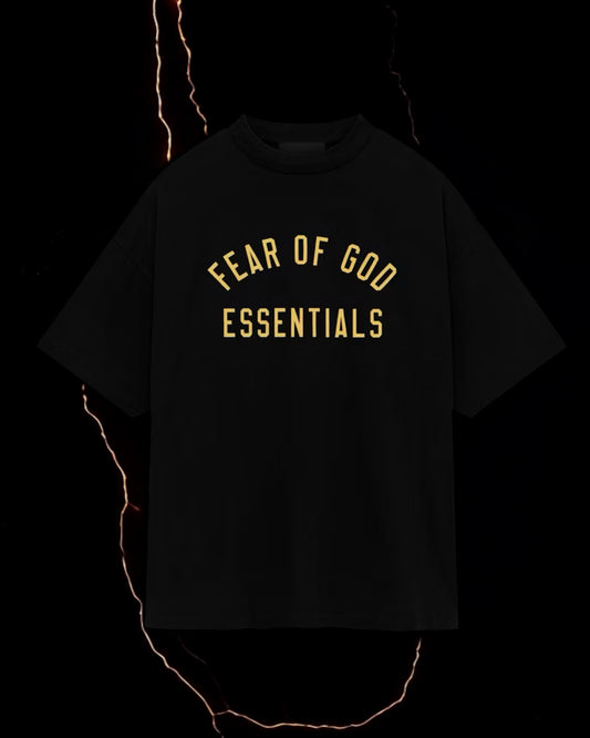 Essentials Jersey Crewneck tee "Black"