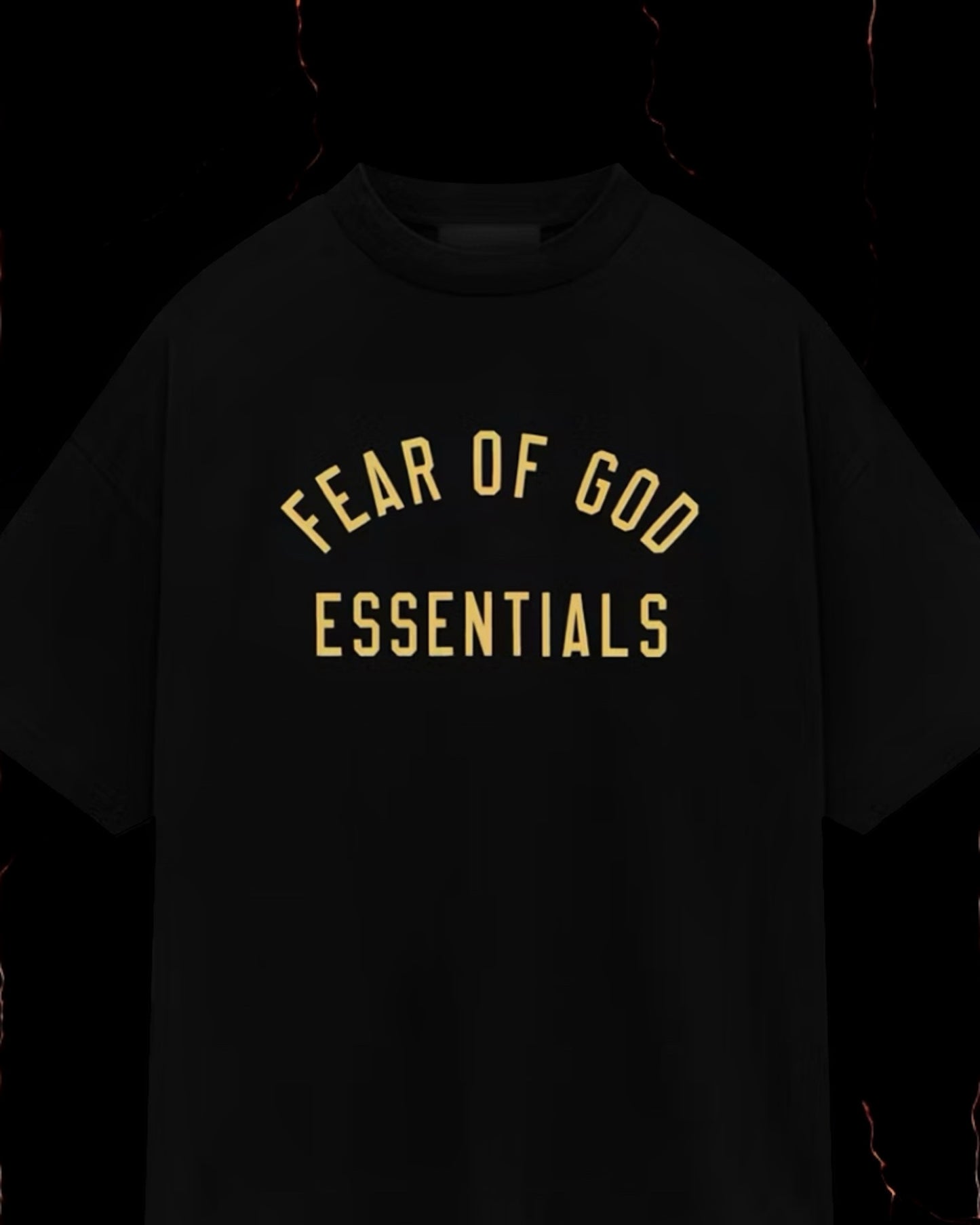 Essentials Jersey Crewneck tee "Black"