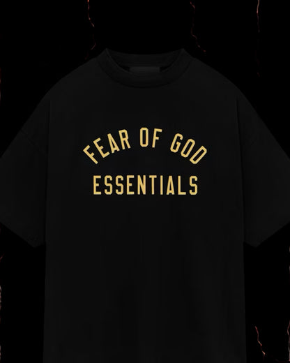 Essentials Jersey Crewneck tee "Black"