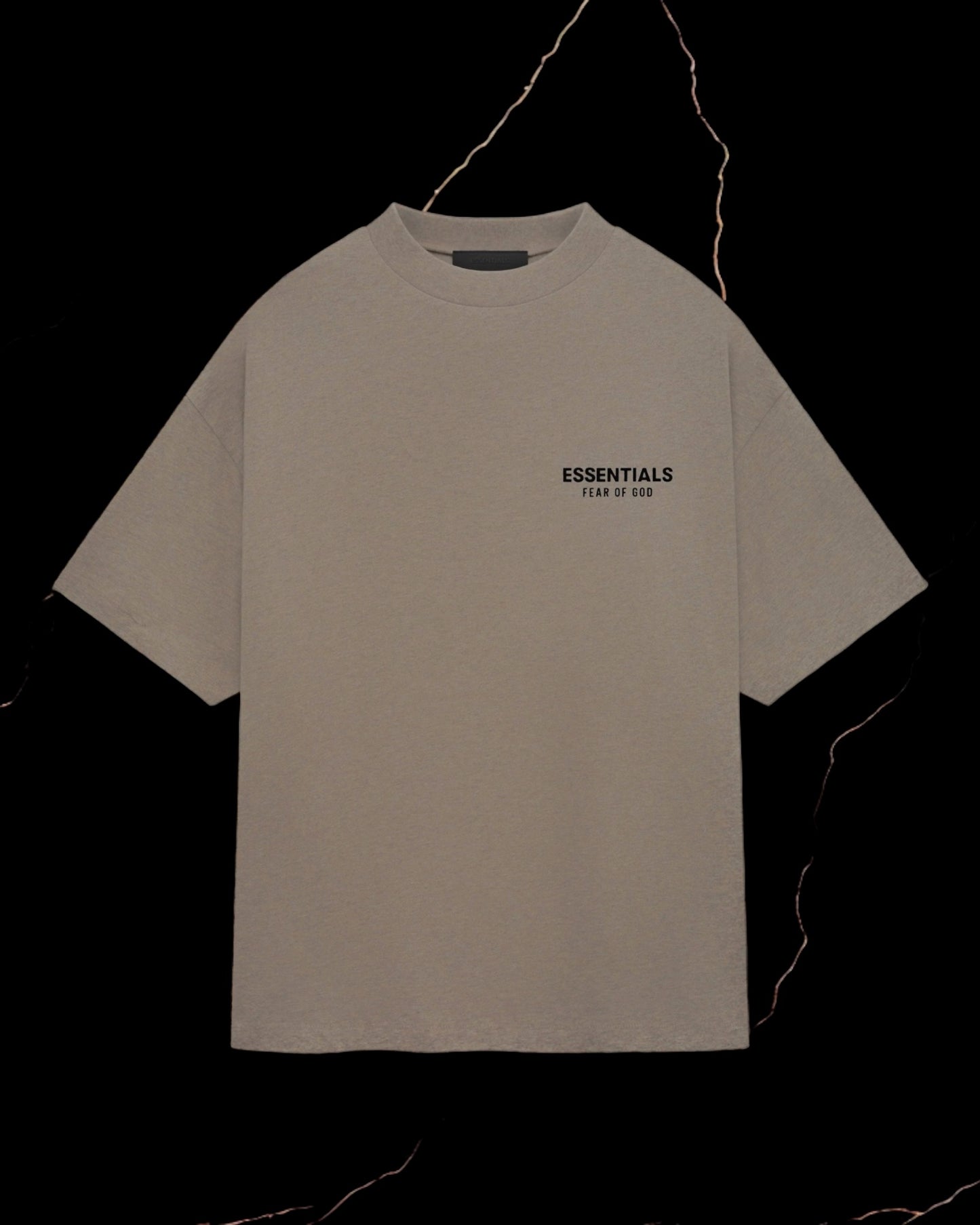 Essentials Jersey Crewneck tee "Heather Gray"