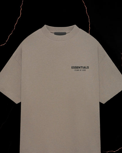 Essentials Jersey Crewneck tee "Heather Gray"