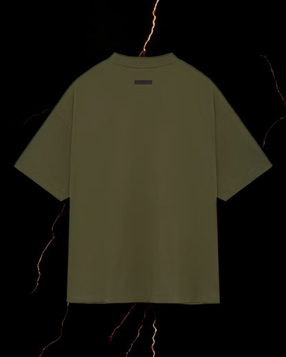 Essentials Jersey Crewneck tee "Military"