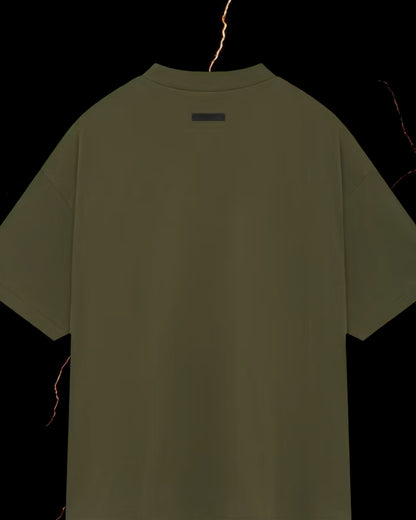Essentials Jersey Crewneck tee "Military"