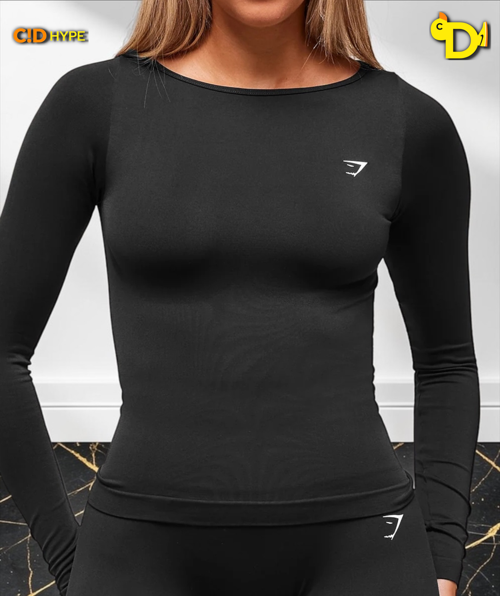 Everyday Seamless Wide Neck Long Sleeve Top 