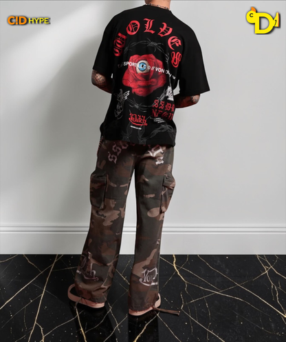 Eye of the Beholder Premium Oversized Tee in Black