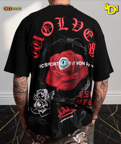 Eye of the Beholder Premium Oversized Tee in Black