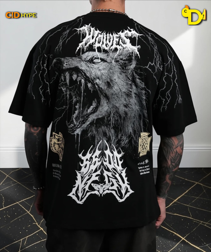 Fenrir Storm "Premium" Oversized Tee in Black