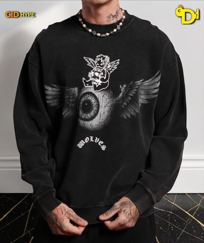 Flight Club London Crewneck in Black