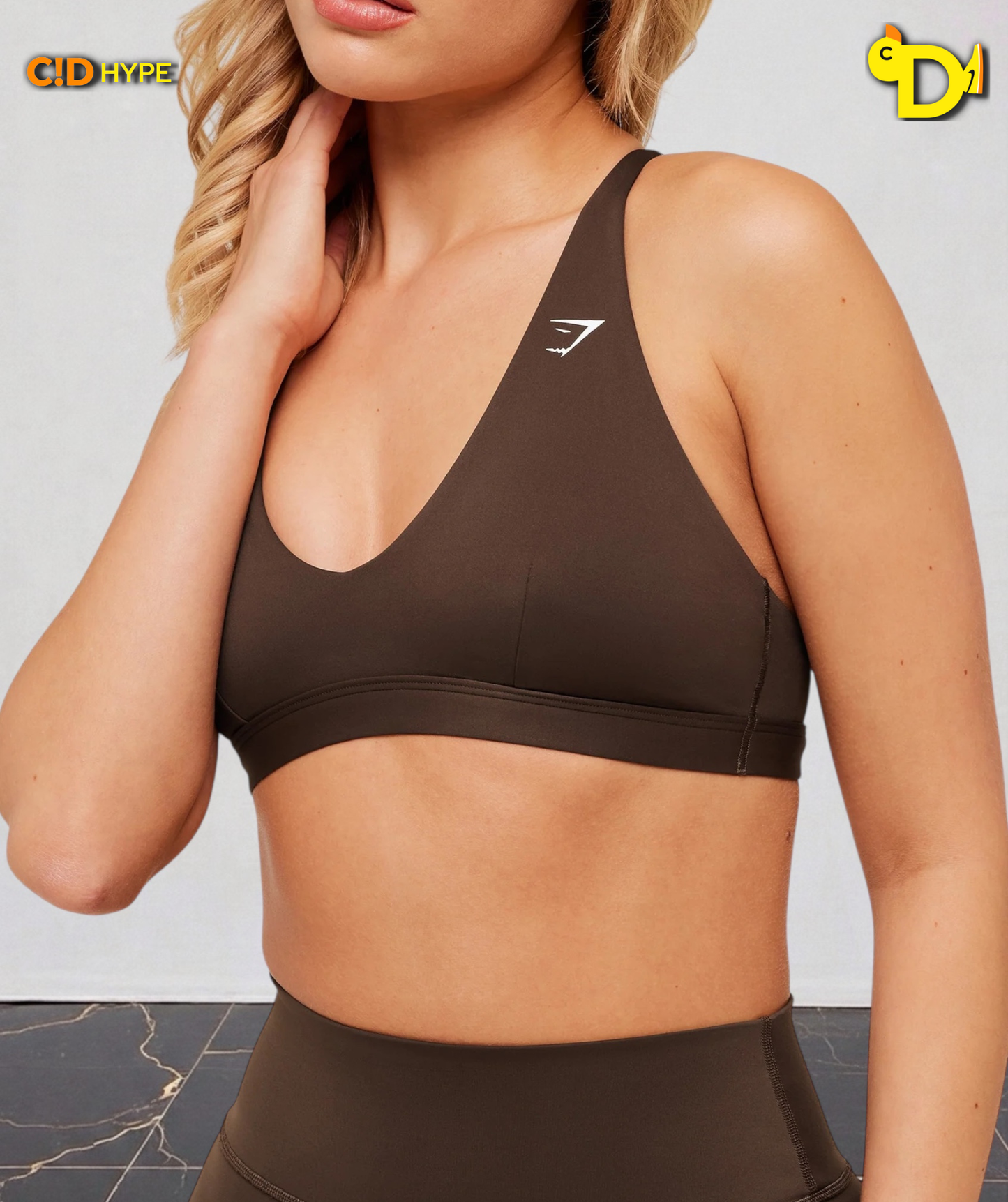 Flow Light Support Sports Bra "Archive Brown"