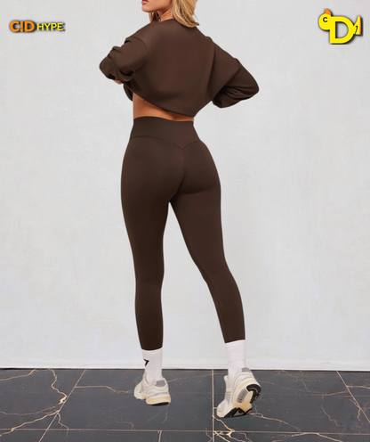 Flow Long Sleeve Top “Archive Brown”