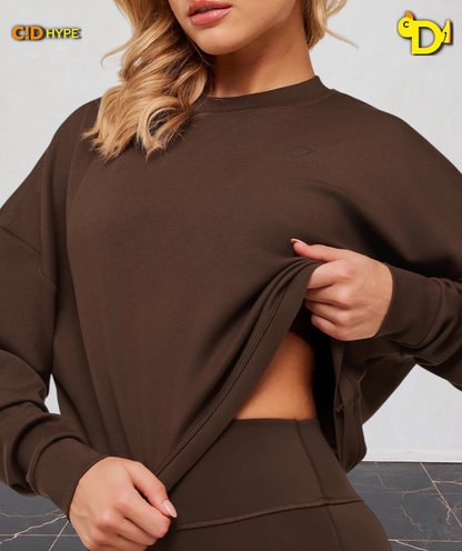 Flow Long Sleeve Top “Archive Brown”