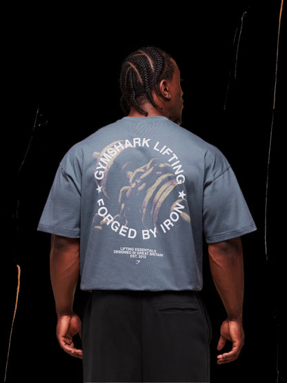Forged By Iron T-Shirt "Iron Blue"