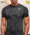 Geo Seamless T-Shirt "Black/Charcoal Grey"